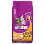 Ração Whiskas Frango e Leite para Gatos Adultos - 3kg
