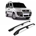 Rack de Teto Longarina Doblo 2001 a 2019 Preto Modelo Original Suporta 45kg Projecar