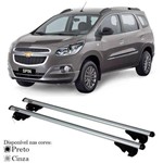 Ficha técnica e caractérísticas do produto Rack de Teto Par Travessa Belluno Kiussi para Longarinas Chevrolet Spin Lt-Ltz-Activ 2013 em Diante