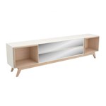 Rack Ruth Off White e Natural 220 Cm - Dalla Costa