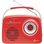 Ficha técnica e caractérísticas do produto Rádio Áudio Retrô, Lenoxx RB 80, Vermelho