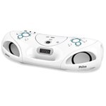 Ficha técnica e caractérísticas do produto Rádio Boombox MP3/USB Controle Remoto PB140 Branco - Philco - Bivolt