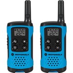 Ficha técnica e caractérísticas do produto Rádio Comunicador Motorola Talkabout 25km T100br - Azul - T100BR