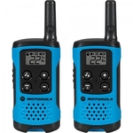 Ficha técnica e caractérísticas do produto Rádio Comunicador Talkabout 25km T100BR Azul (Par) MOTOROLA