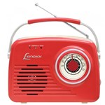 Ficha técnica e caractérísticas do produto Rádio Lenoxx Áudio Retrô Vermelho - RB-80
