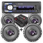 Ficha técnica e caractérísticas do produto Radio Mp3 Bluetooth + Auto Falante 5 e 6 Pioneer + Módulo Stetsom