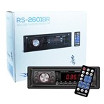 Ficha técnica e caractérísticas do produto Rádio Mp3 Player Automotivo Toca Som Roadstar RS-2601BR Fm Usb Sd Aux Controle