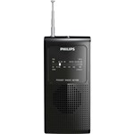 Ficha técnica e caractérísticas do produto Rádio Portátil AE1500X/78 com Alto-falante Interno AM FM Preto PHILIPS