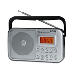 Ficha técnica e caractérísticas do produto Rádio Portátil AM/FM, 110/220V, Alarme/Relógio Coby CR201