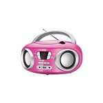 Ficha técnica e caractérísticas do produto Rádio Portátil Boombox Mondial BX13 com Leitor de CD e Entrada USB - Rosa