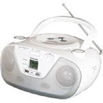 Ficha técnica e caractérísticas do produto Rádio Portátil Boombox 2W CD/MP3/USB TR8003 Branco - Semp Toshiba