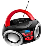 Rádio Portátil Lenoxx Bluetooth Boombox Preto/Vermelho 4W