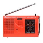 Ficha técnica e caractérísticas do produto Rádio Portátil Motobras 0,5W Rms com 7 Faixas e Sintoniza Fm,Om e Oc - Rm-Psmp-71AC Laranja