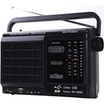 Ficha técnica e caractérísticas do produto Rádio Portátil Motobras, 3 Fxs., AM/FM/OC, Entrada USB e SD Card