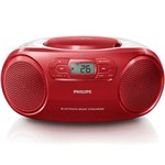 Ficha técnica e caractérísticas do produto Rádio Portátil Philips AZ331TX/78 CD/USB/MP3/FM/Bluetooth Vermelho - Bivolt
