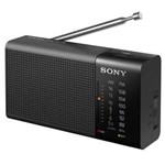 Ficha técnica e caractérísticas do produto Rádio Portátil Sony ICF-P36 AM/FM 100 MW - Preto