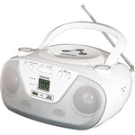 Ficha técnica e caractérísticas do produto Rádio Portátil Toshiba TR8003 com CD/MP3/USB com Rádio AM e FM e Alça Articulada - Branco