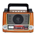 Ficha técnica e caractérísticas do produto Rádio Recarreável com Usb Tf 3 Bandas Am Fm Sw com Bluetooth