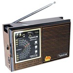 Rádio Recarregável Portátil Am / Fm / USB / Sd / Tv Livstar Cnn 2730ru