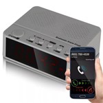 Ficha técnica e caractérísticas do produto Rádio Relógio Digital Bluetooth Fm Despertador SD