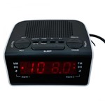 Ficha técnica e caractérísticas do produto Rádio Relógio Digital com Alarme Duplo Preto RM RRD 21 - MotoBras - Motobras