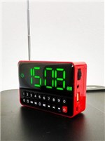 Radio Relógio Digital Despertador FM Bluetooth WS-1513BT USB SD FM MP3