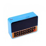 Ficha técnica e caractérísticas do produto Rádio Relógio FM C/ Entr USB/Alarme/Mp3 e Auxiliar Azul WS1513 - Zgp