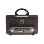 Rádio Retrô Ministar Ms 511bt - Frente Marron