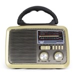 Ficha técnica e caractérísticas do produto Rádio Retro Vintage Am Fm Sw Usb - Pilha Bateria e Tomada - Altomex