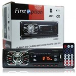 Rádio Som Carro Mp3 Usb Cartão Memória Fm Auxiliar Frontal - Importado