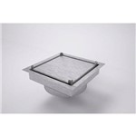 Ficha técnica e caractérísticas do produto Ralo Invisível Quadrado 10 X 10 Cm de Inox