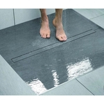 Ficha técnica e caractérísticas do produto Ralo oculto linear seca piso (invisível) em inox polido retangular 06cm x 90cm