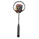 Ficha técnica e caractérísticas do produto Raquete Badminton Thrones 400 Preta e Vermelha - Winmax