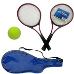 Ficha técnica e caractérísticas do produto Raquete de Tenis Conjunto 2 Raquetes + Bola Jogo Esporte Time Lazer - Ws8 Tb-1