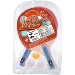 Ficha técnica e caractérísticas do produto Raquete para Ping Pong Conj. 2Raquetes+3 Bolas Art Brink Kit