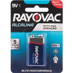 Ficha técnica e caractérísticas do produto RAYOVAC - Bateria Alcalina - 9V - 20983/20984