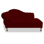 Ficha técnica e caractérísticas do produto Recamier Divã Sofá 160 Cm Sala Psicologia Lado Esquerdo Suede Marsala Bordô – AM Decor