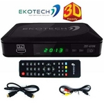 Ficha técnica e caractérísticas do produto Conversor Tv Digital Hdtv Ekotech Zbt 670n Cabo Hdmi Av