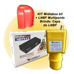 Ficha técnica e caractérísticas do produto Receptor Digital Midia Box B3 com Lnbf Multiponto Super Digital - Century com Capa Protetora