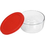 Ficha técnica e caractérísticas do produto Recipiente Redondo com Tampa Plástica Vermelha - Pyrex