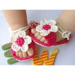 Ficha técnica e caractérísticas do produto Bebê Recém-nascido Infantil Meninas Malha Crochet Rose White Socks Crib Calçados Casuais Prewalker 0-12m