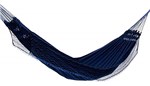 Ficha técnica e caractérísticas do produto Rede de Dormir Jeans Mesclado Azul com Preto