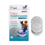 Ficha técnica e caractérísticas do produto Refil Filtro Purificador Bebedouro Petlon 3 Unidades Cães Gatos