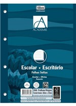 Ficha técnica e caractérísticas do produto Refil Folhas Soltas Academie 200fls