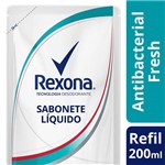 Refil Sabonete Liquido Rexona Antibacteriano Fresh 200ml