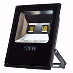 Ficha técnica e caractérísticas do produto Refletor 100w Holofote LED Branco Frio Bivolt IP65