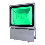 Ficha técnica e caractérísticas do produto Refletor Holofote Super Led Verde 100W