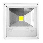 Ficha técnica e caractérísticas do produto Refletor de LED 20W 3000K Branco - AIHA