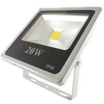 Ficha técnica e caractérísticas do produto Refletor de LED 20w Branco à Prova D` Água IP65