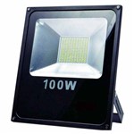 Ficha técnica e caractérísticas do produto Refletor de LED 100w Holofote Branco à Prova D' Água SMD